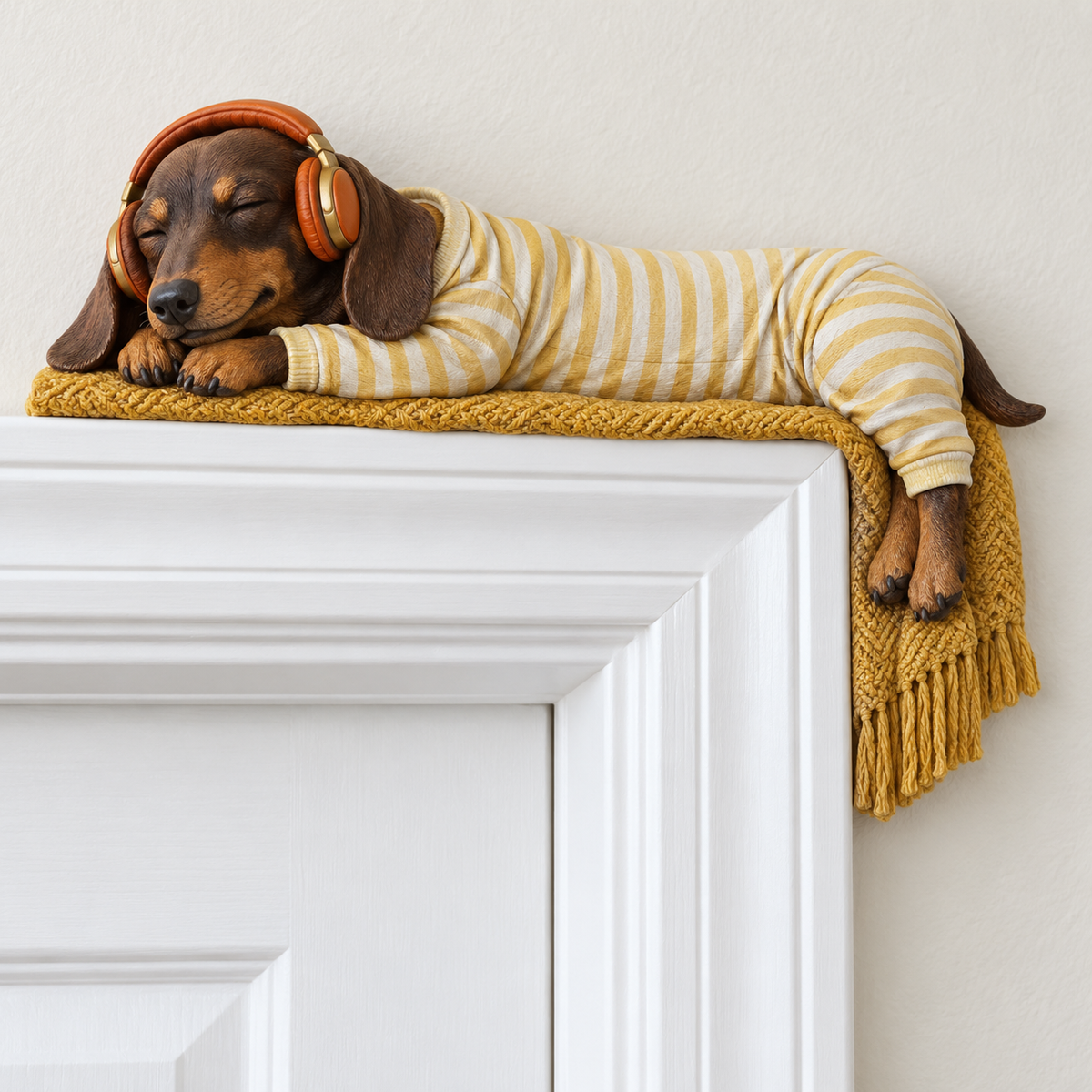 🐶Sleeping Dachshund Door Topper