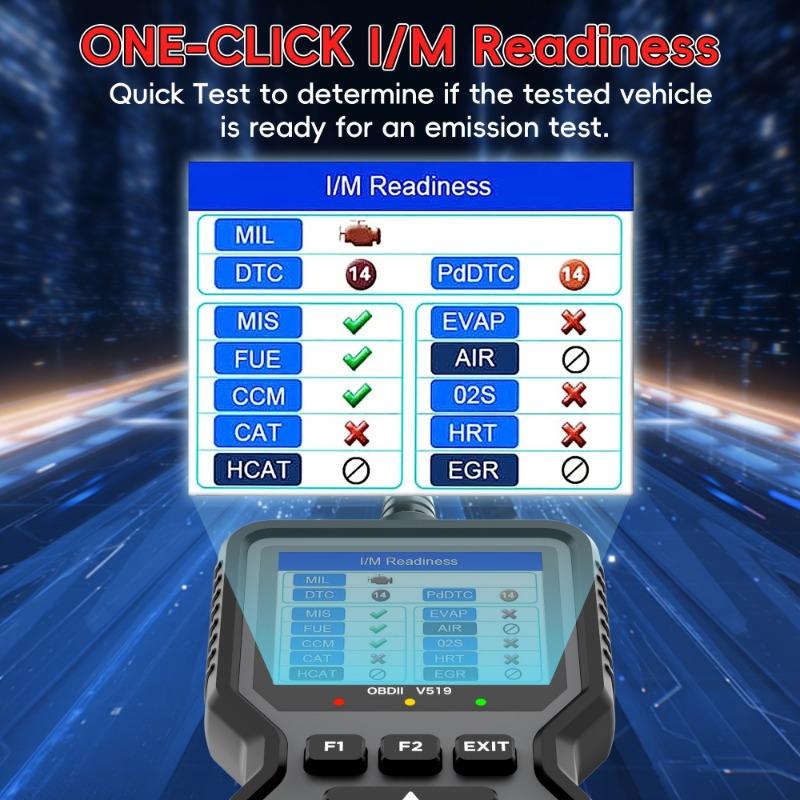 Dailyardtool® Advanced Diagnostic Tool Professional Engine Code Reader Reset Real-Time Data