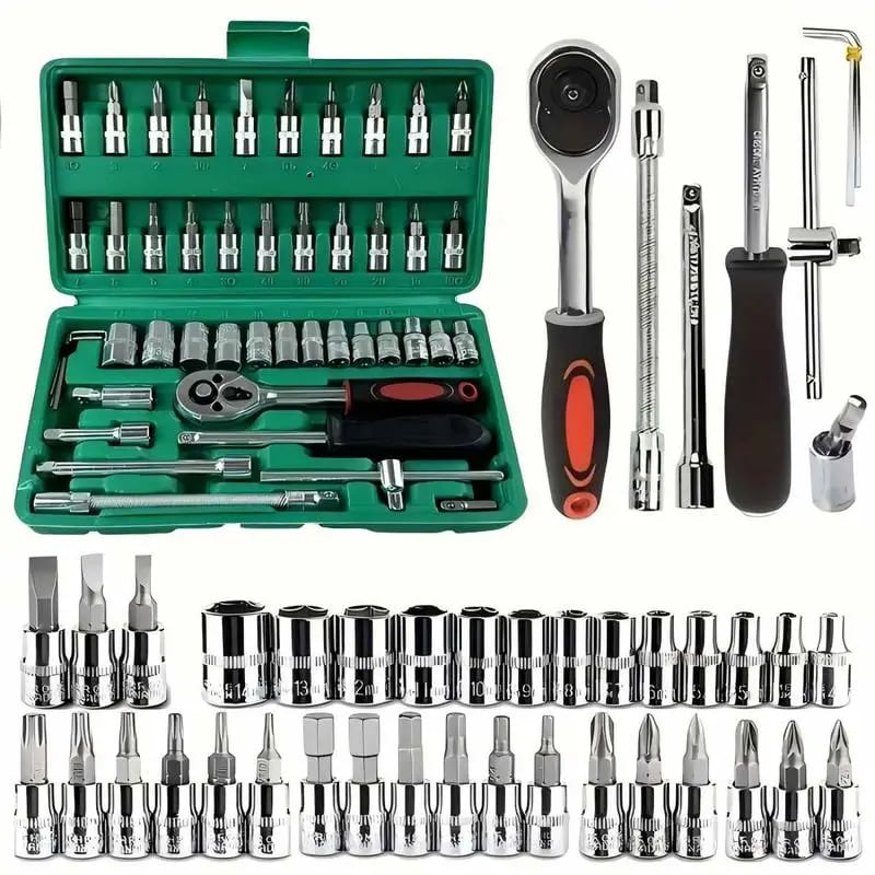 Dailyardtool® 46Pcs Car Repair Machinery Tools Set