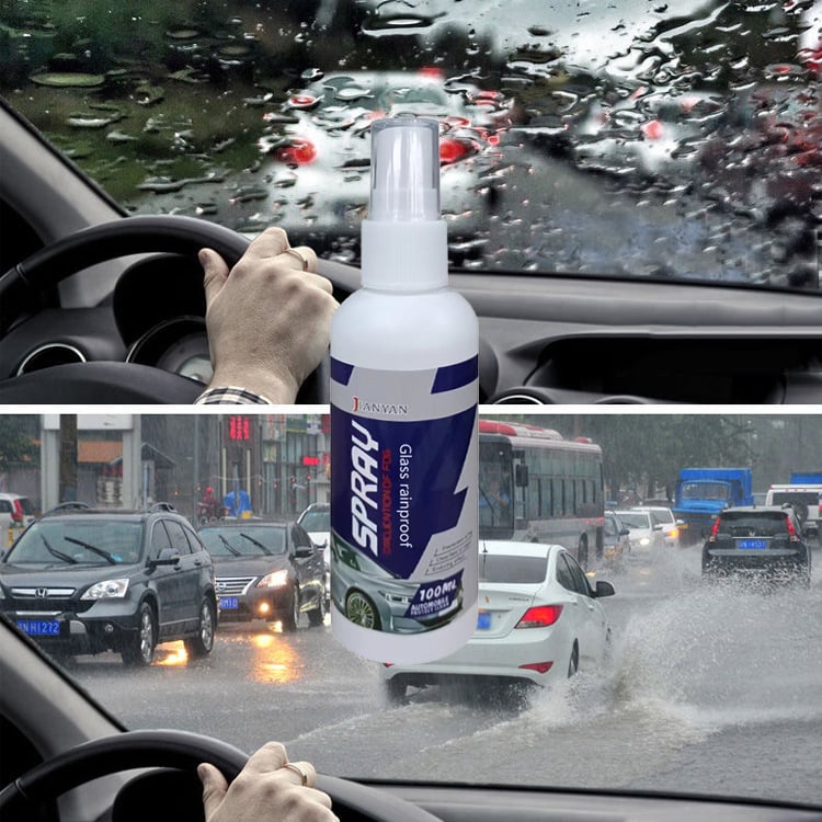 🔥Windshield Cleaning Tool——With 4 Free Microfiber Pads and 1 Fog-Proof Agent