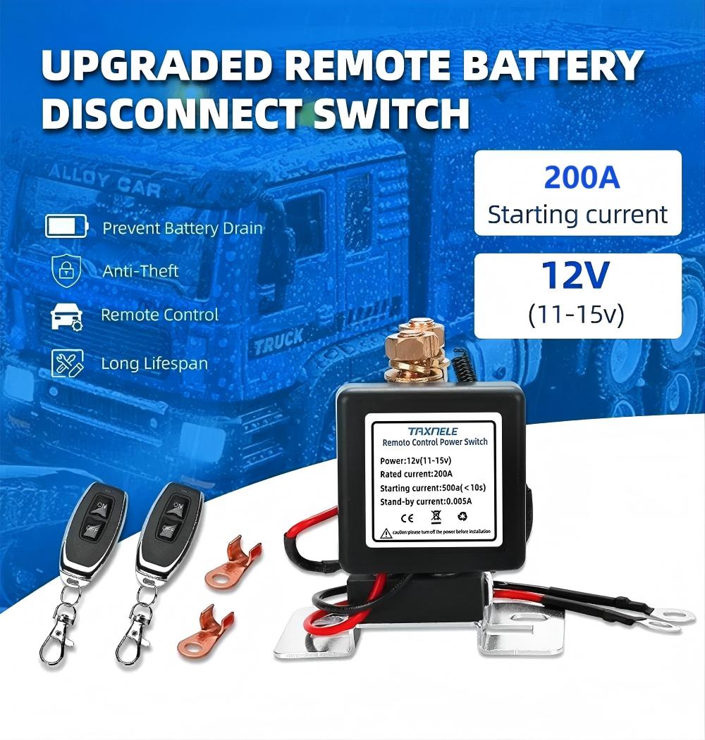 Dailyardtool® WIRELESS REMOTE CONTROL BATTERY RELAY SWITCH