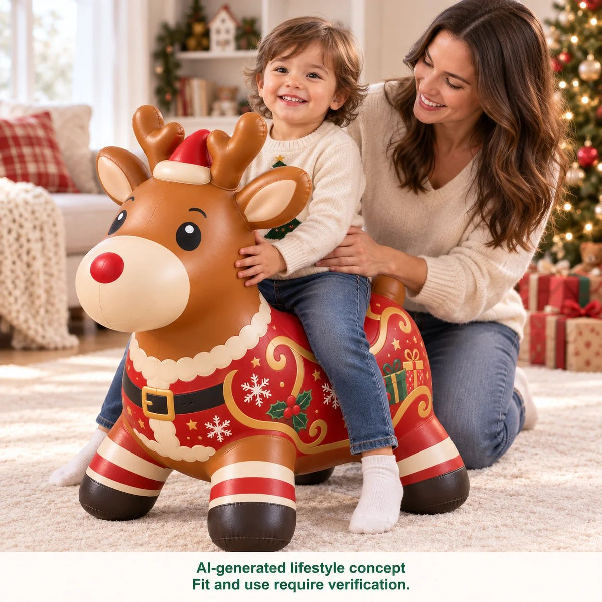 🎄 Christmas Animal Hopper – A Bouncy Ride-On Gift for Kids 🎁