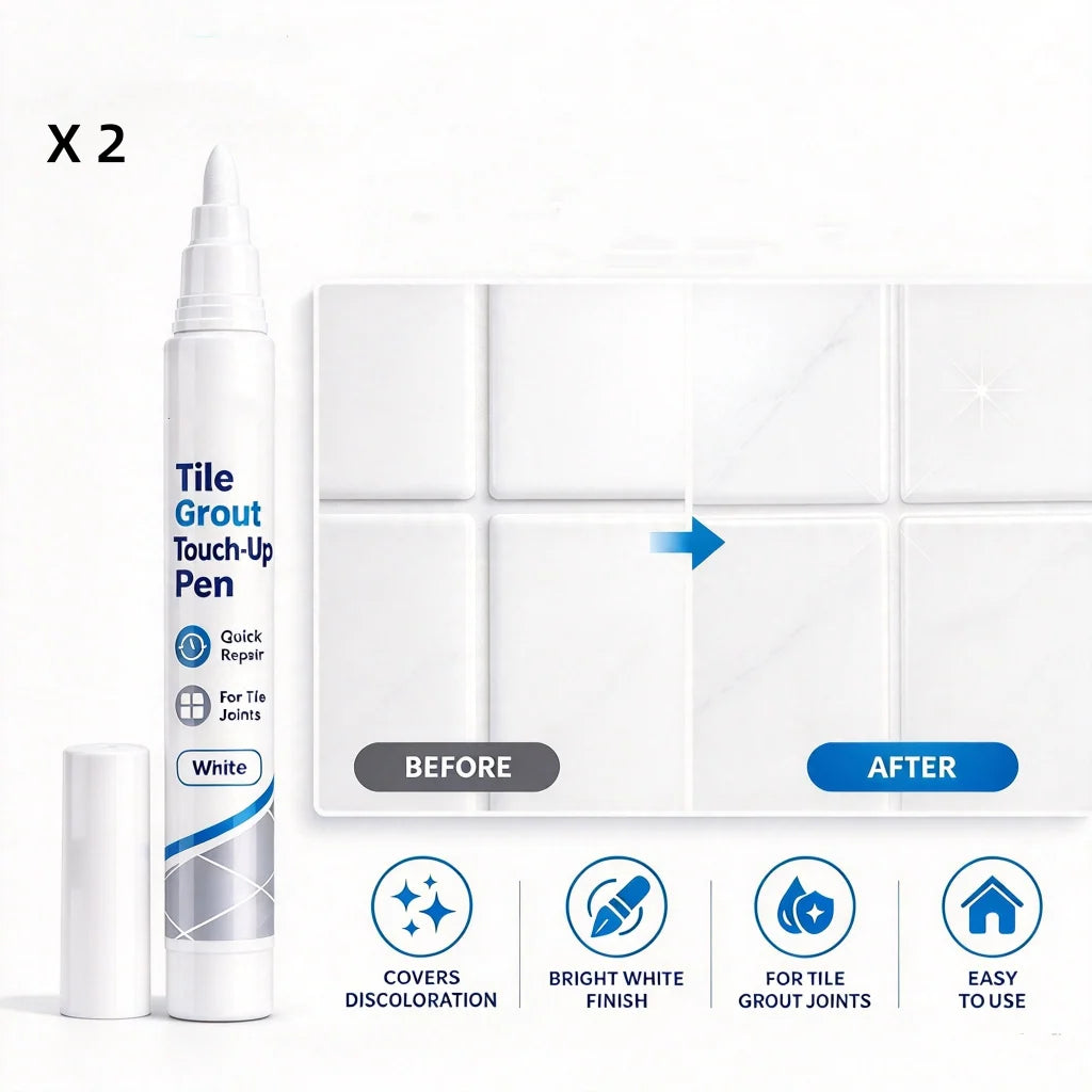 White Tile Grout Repair Pen