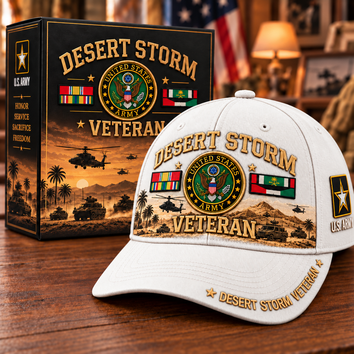 🏆Last Day Promo: 45% OFF! 🏜️Desert Storm Veteran Tribute Cap (1991–2026 -35TH ANNIVERSARY)