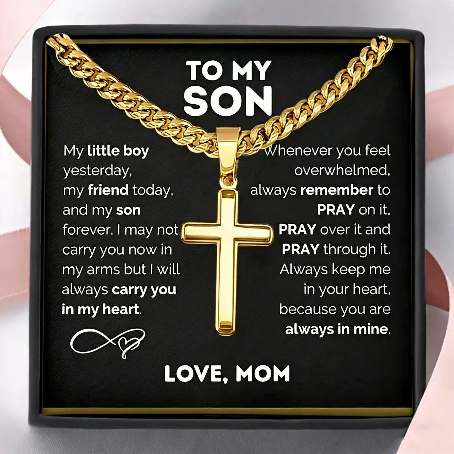 ➕Men's Stainless Steel Cross Pendant Necklace