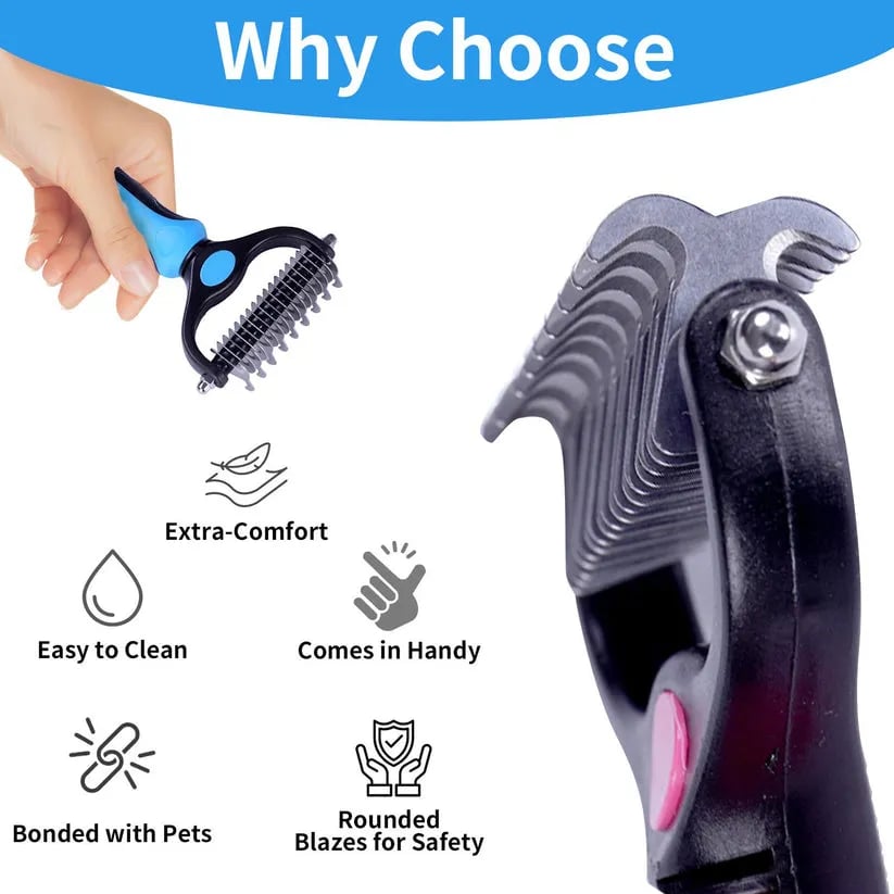 Double-Sided Pet Grooming Brush