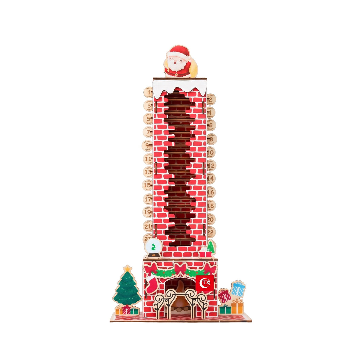 🎅 Build Your Own Christmas Countdown! DIY Mechanical Santa Chimney Calendar 🛠️✨