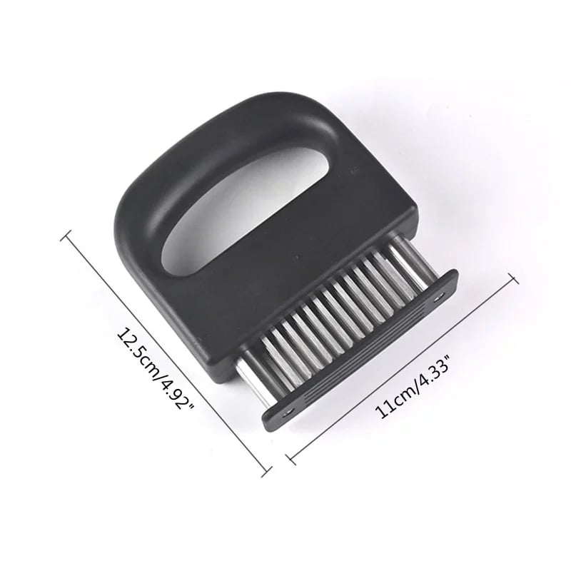 🎉 Meat Tenderizer with 48 Stainless Steel Blades – Tenderize in Seconds, Dishwasher-Safe