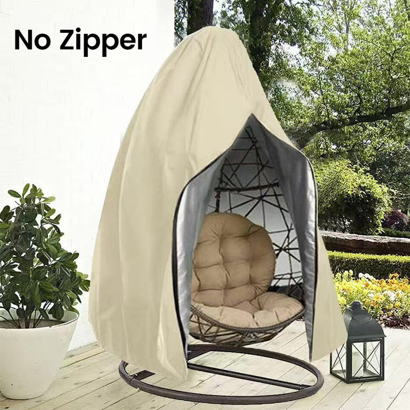 ⏰🔥New Arrival🪑 Heavy-Duty Waterproof Hanging Egg Chair Cover – UV Resistant, Durable Oxford Cloth & Easy Zipper Installation ☀️✨