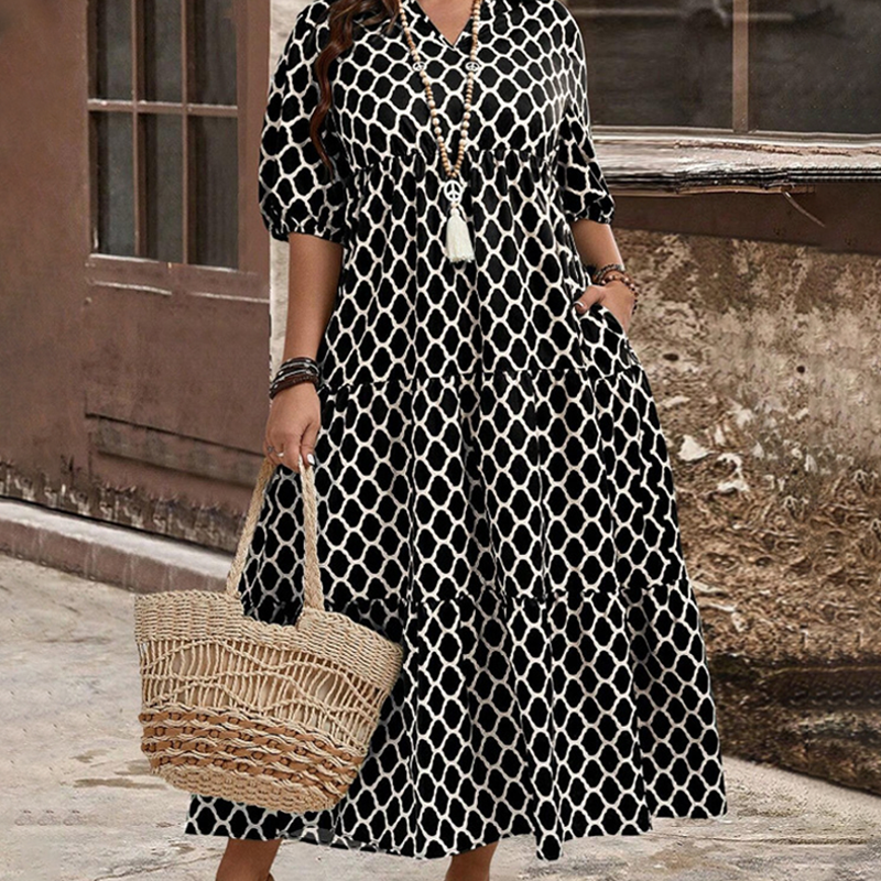 📢📢30% OFF !! ⏰Women's Casual Bohemian Printed Maxi Dress