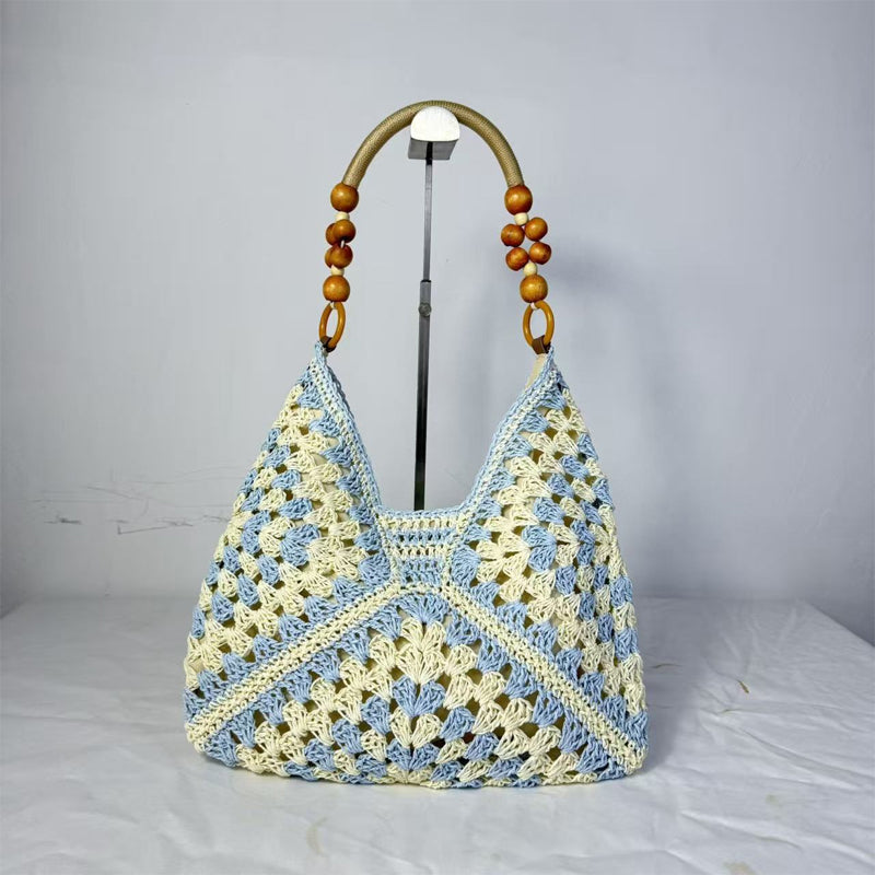 🏝️Artisanal Woven Tote with Inner Lining