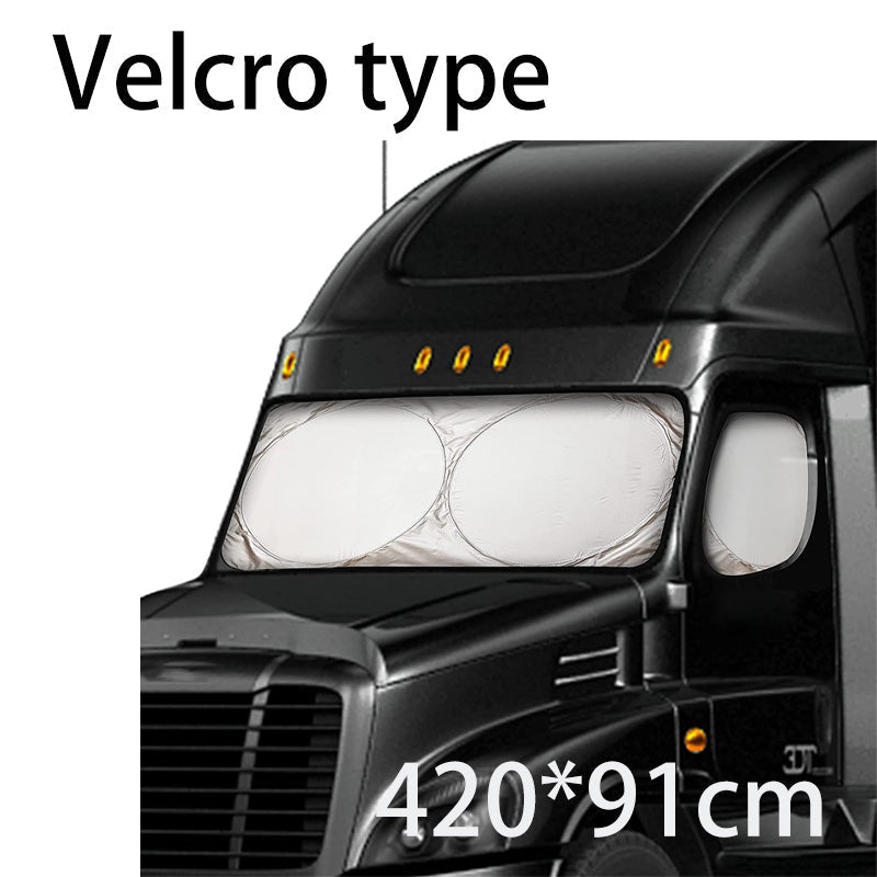 Truck Windshield Sunshade with UV Protection – Heavy-duty & heat-reflective🛡️