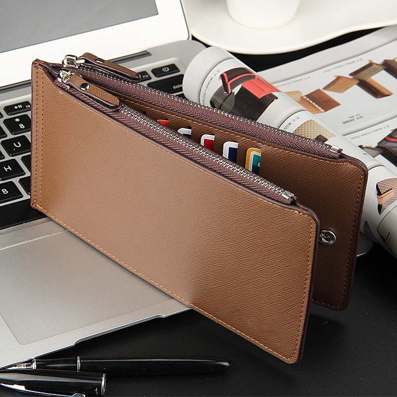 👝 LIMITED-TIME 40% OFF! 💥 Slim Long Wallet for Men – Thin Profile, RFID Optional, Premium Leather ✨