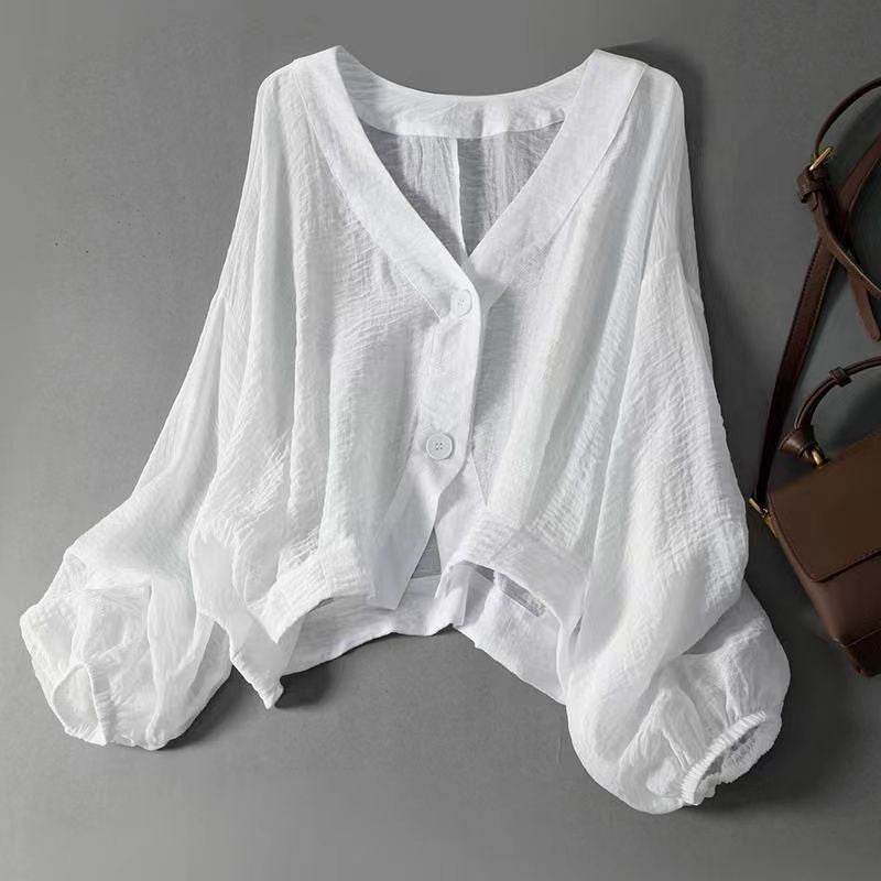 ☀️💕Women Lightweight Sun Protection Shirt Loose Sheer Casual Jacket