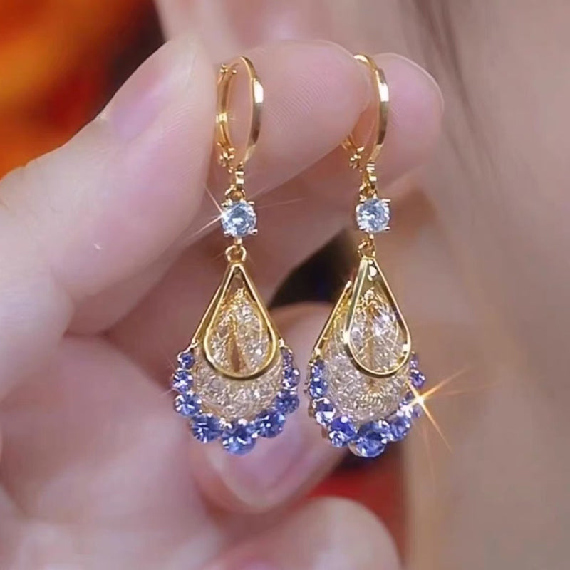 📢📢33% OFF !! ⏰Women's Gold-Plated Teardrop Earrings