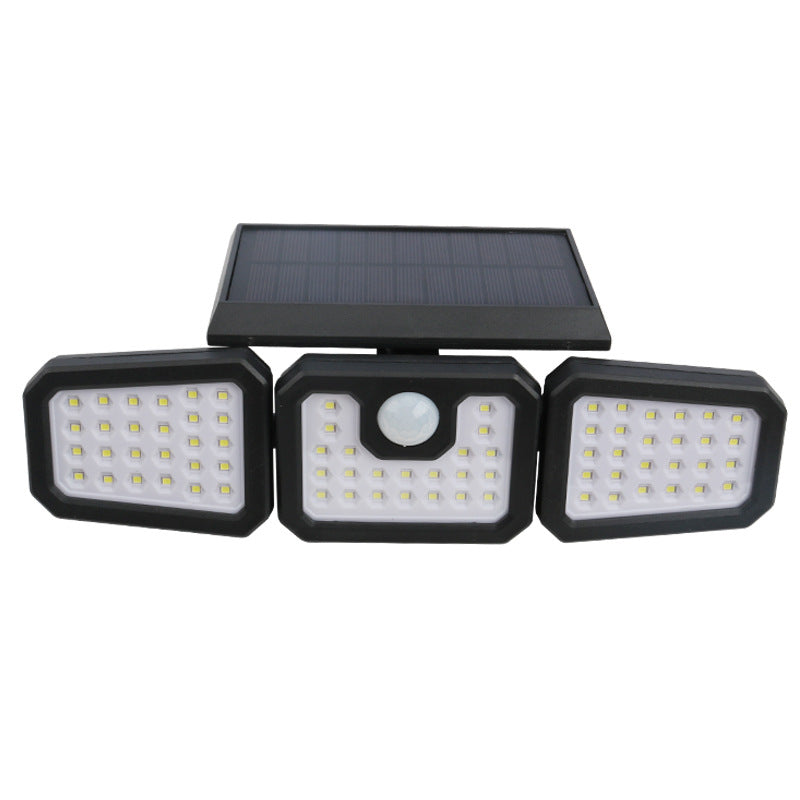 📢📢40% OFF !! ⏰Solar 3-Heads Wall Light With Sensor Lighting Function