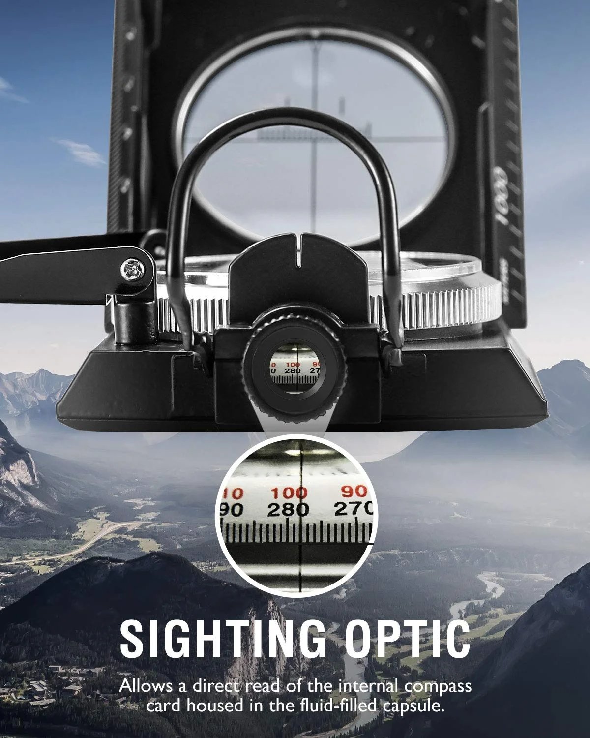 Dailyardtool® Multifunctional Military Aiming Navigation Compass Compass
