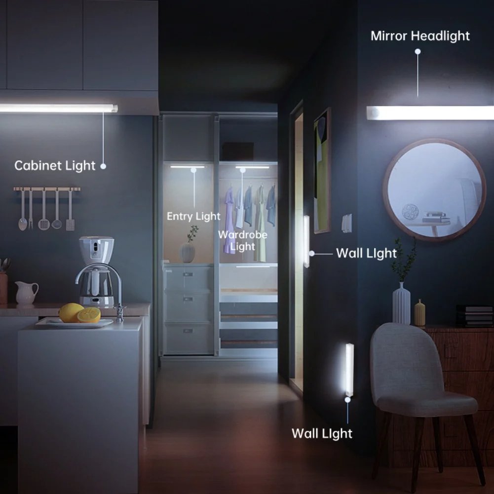 💡Under Cabinet Lighting-LED Rechargeable Closet Lights