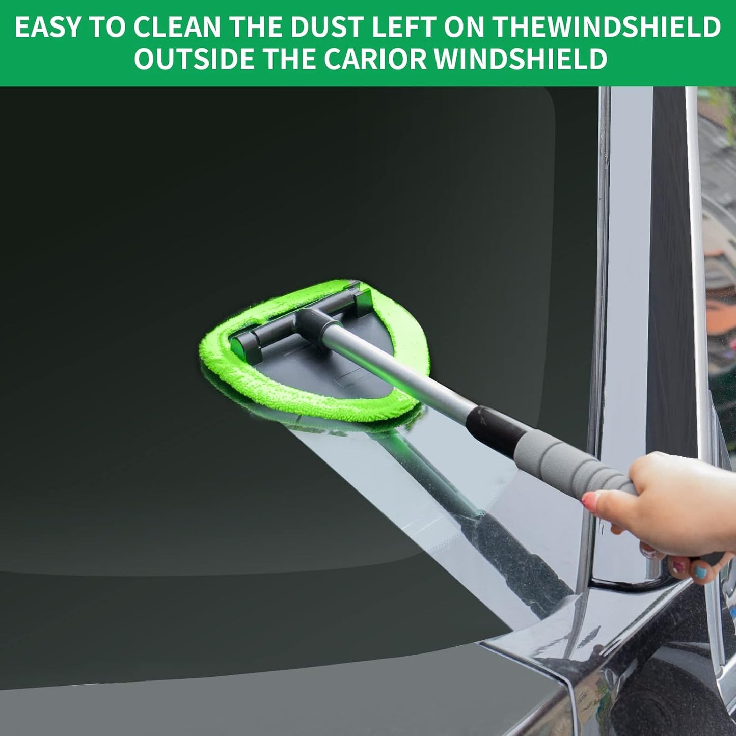 🔥Windshield Cleaning Tool——With 4 Free Microfiber Pads and 1 Fog-Proof Agent
