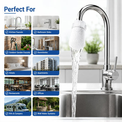 ✨Faucet Filter Cotton Bags - Universal, 100 PCS Splash-Proof Faucet Filter Set