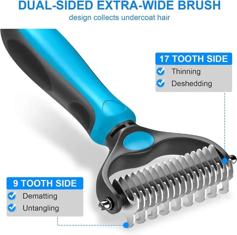 Double-Sided Pet Grooming Brush