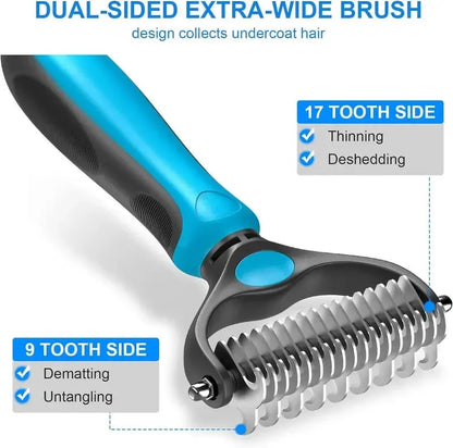Double-Sided Pet Grooming Brush
