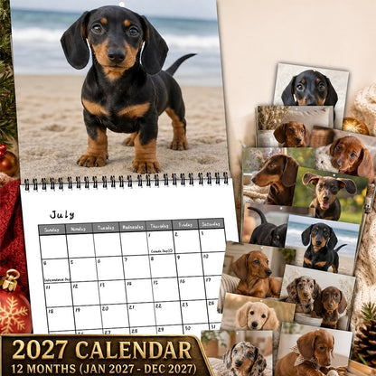 🐶Spotted Dachshund Calendar 2027, Cute Wall Decor And Gift For Fans