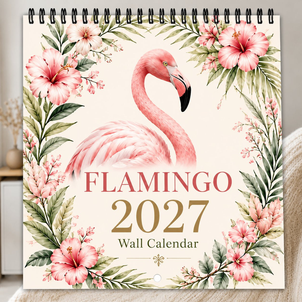 🦩 2027 Flamingo Calendar – 12 Months of Elegant Flamingo Beauty & Tropical Moments