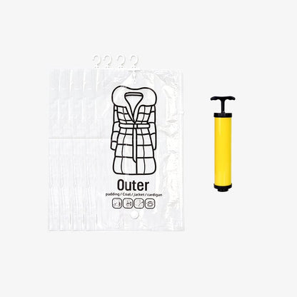 Hanging Vacuum Storage Bags – Save 75% Closet Space, No Folding Needed