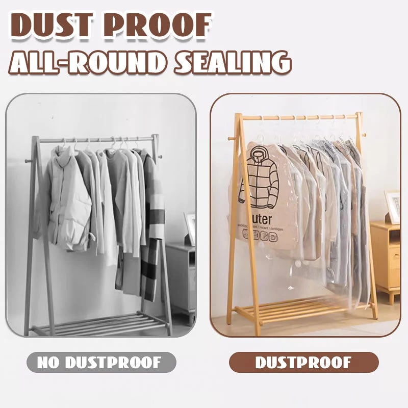Hanging Vacuum Storage Bags – Save 75% Closet Space, No Folding Needed
