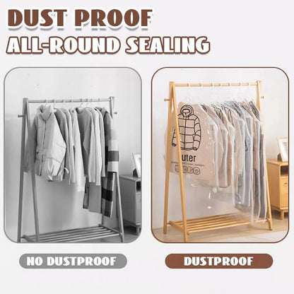 Hanging Vacuum Storage Bags – Save 75% Closet Space, No Folding Needed