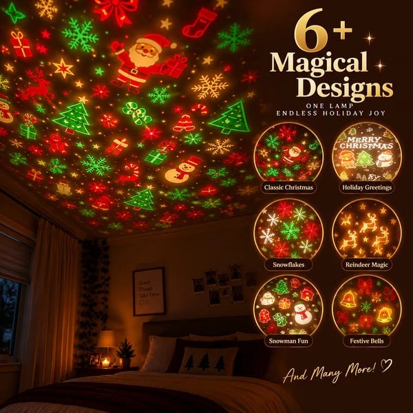 🔥Last Day 40% OFF 🔥 Magical Christmas Tree USB Projector Light – Festive Holiday Atmosphere Lamp