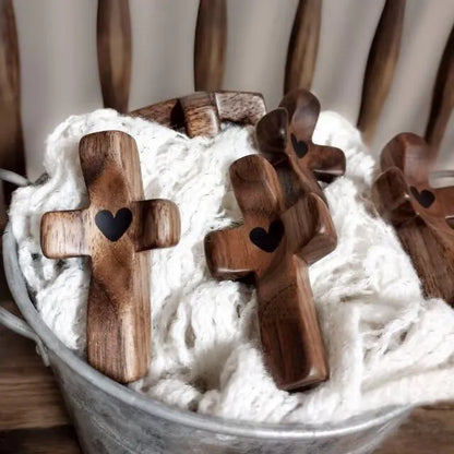 🏆Flash Sale⚡ 50K+ SOLD! ✝️100% Handmade Wooden Cross My Heart