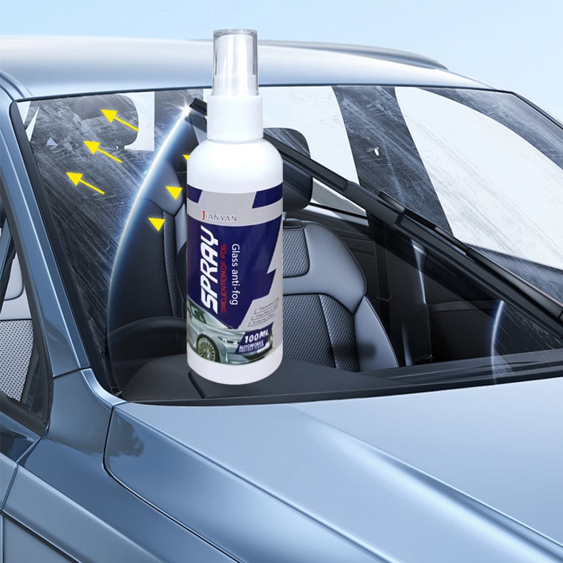 🔥Windshield Cleaning Tool——With 4 Free Microfiber Pads and 1 Fog-Proof Agent