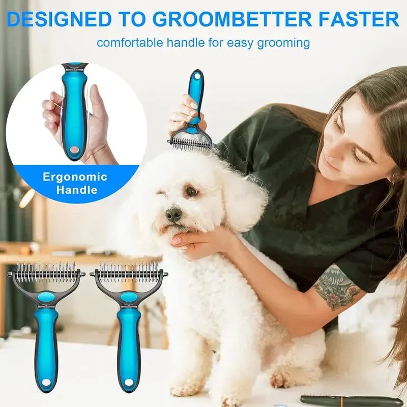 Double-Sided Pet Grooming Brush
