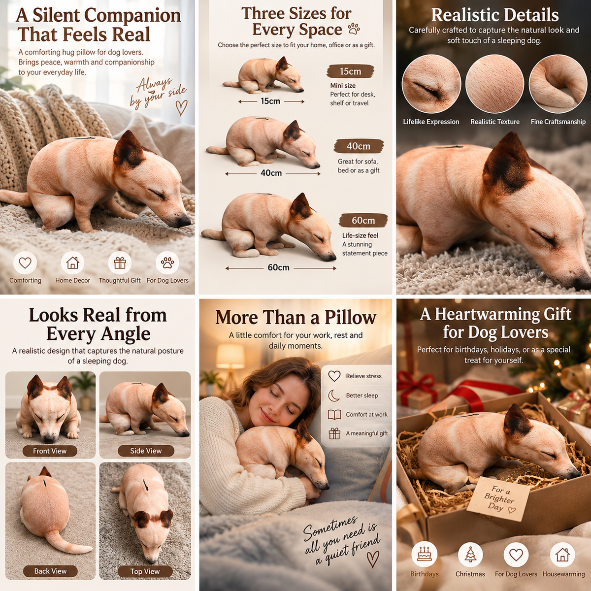 Funny Pooping Dog Plush Pillow