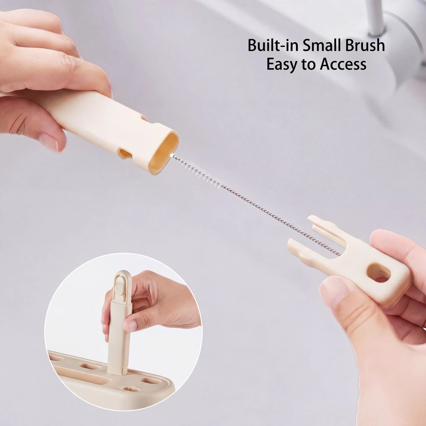 Multifunction Kitchen Cleaning Brush Set with Storage Holder