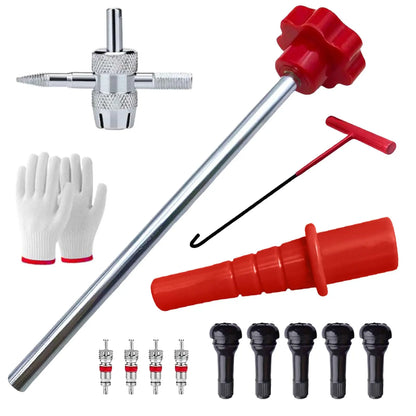 14-Piece Set Quick Change Tire Valve Tool Kit