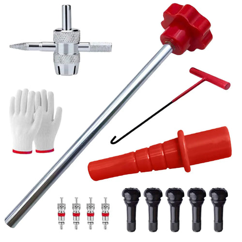 14-Piece Set Quick Change Tire Valve Tool Kit
