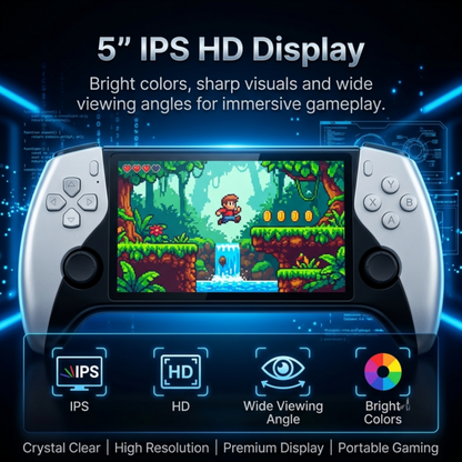🎄Christmas Sale 40% OFF🎁 Retro Handheld Game Console with HD 5-inch IPS Screen over 20,000 Games