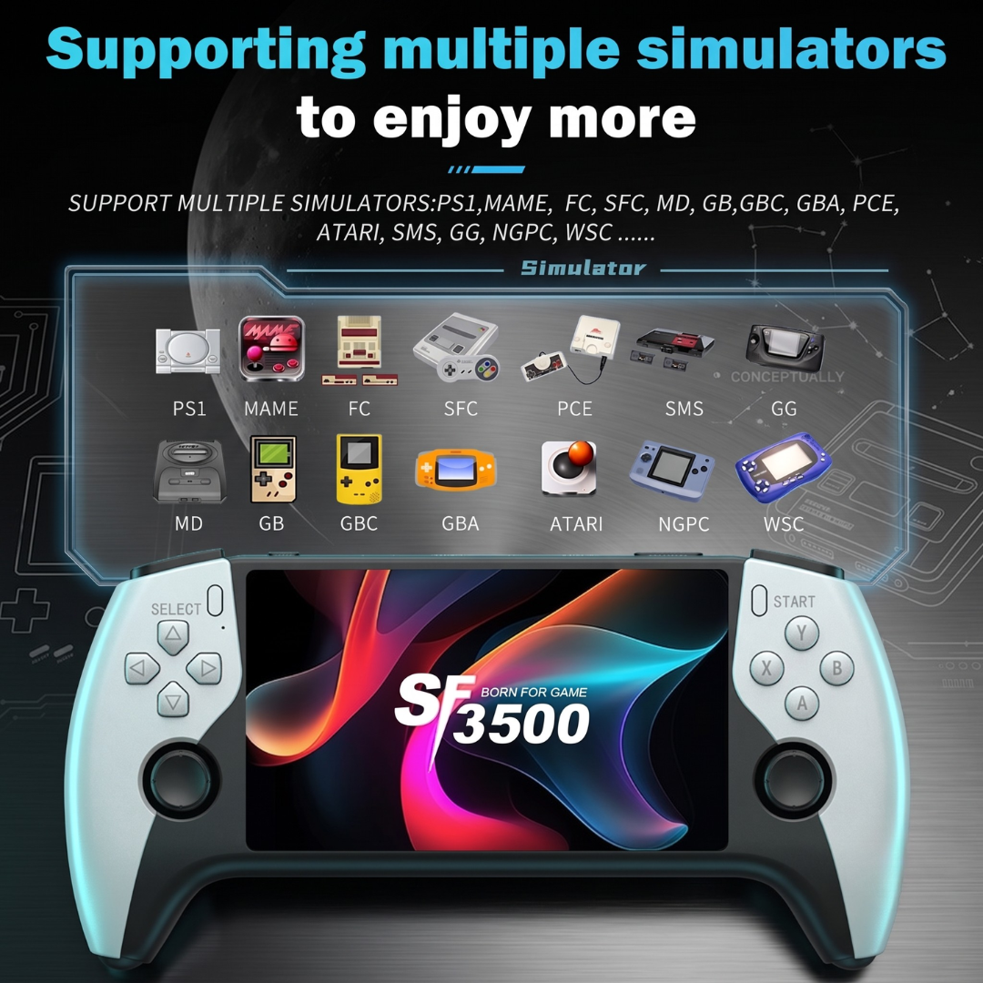 🎄Christmas Sale 40% OFF🎁 Retro Handheld Game Console with HD 5-inch IPS Screen over 20,000 Games