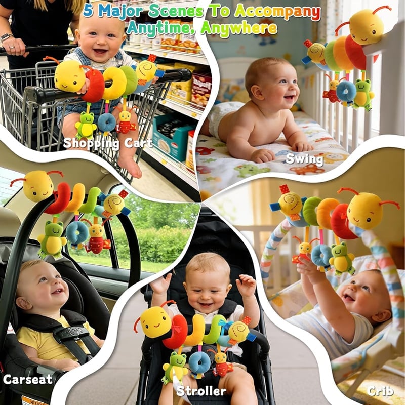 Spiral Car Seat & Stroller Toys😊