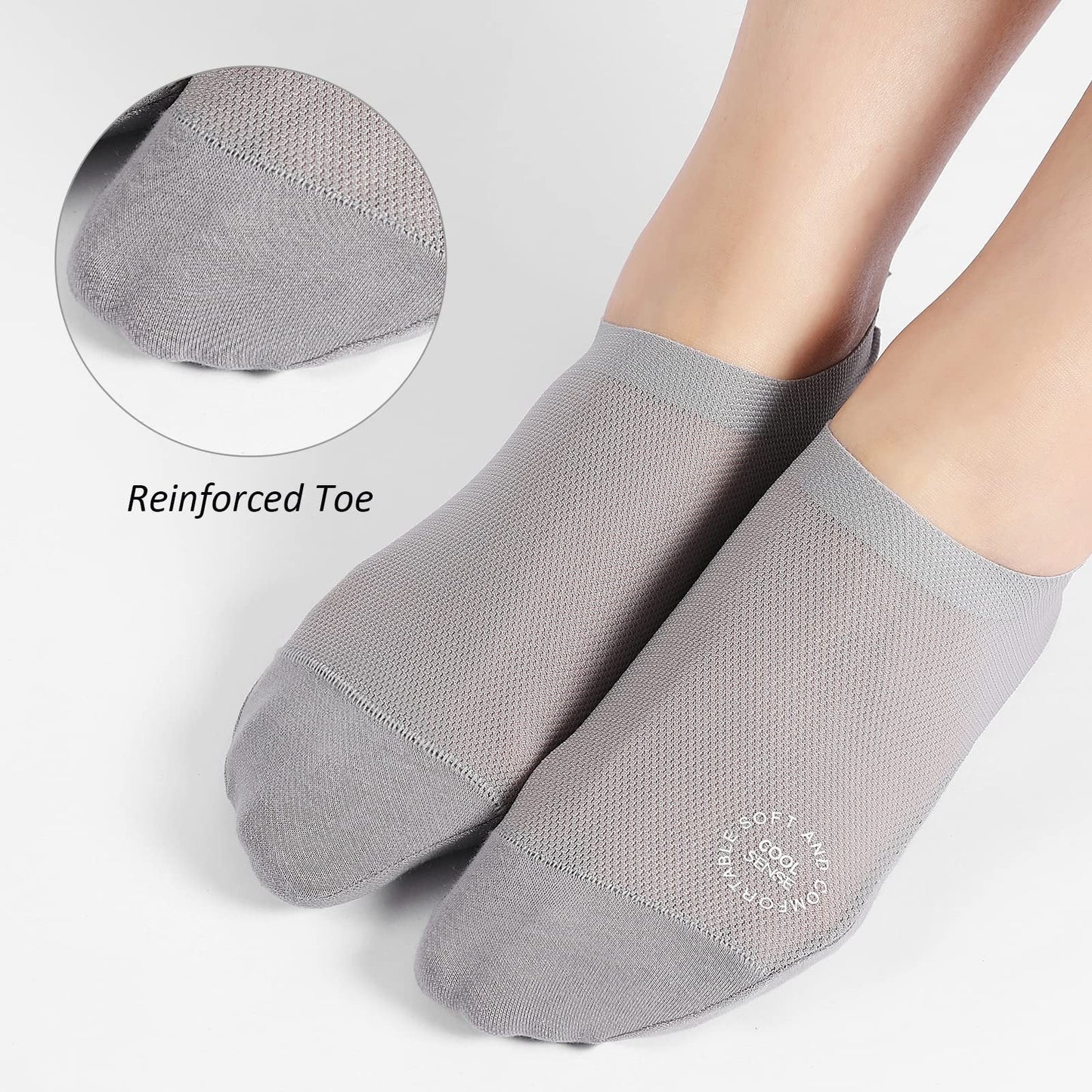 🧦3-Pair Invisible Grip Socks Pack 🧦Breathable | Low-Cut | Anti-Slip | Sweat-Absorbing