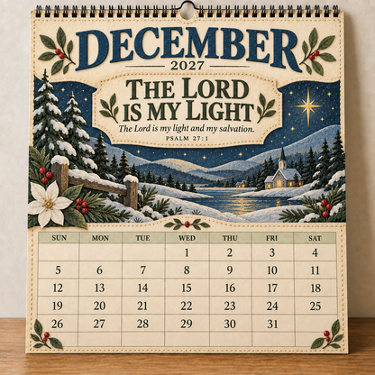 ✝️ 2027 Psalms of Comfort & Strength Wall Calendar