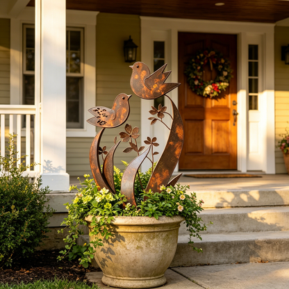 🦋🦋2026 Mother's Day Gifts 50% Off--💖🎁Bird & Wildflower Metal Garden Stake
