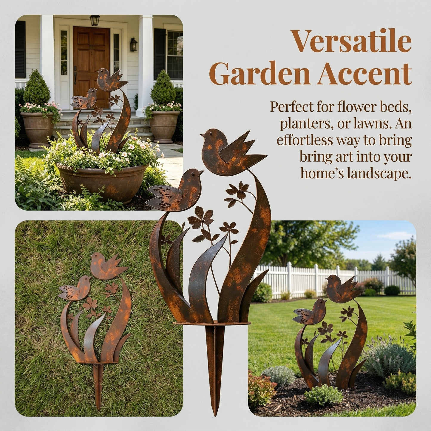 🦋🦋2026 Mother's Day Gifts 50% Off--💖🎁Bird & Wildflower Metal Garden Stake