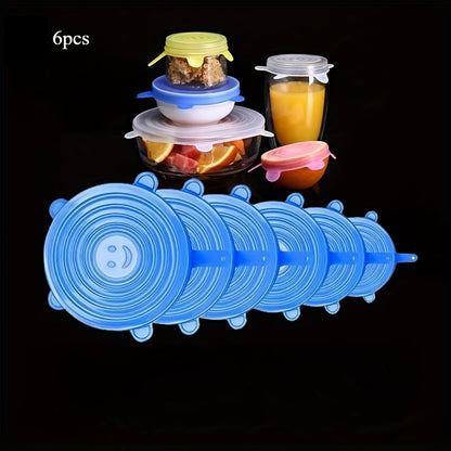 Silicone Cover Stretch Lids Reusable Airtight Food Wrap Covers