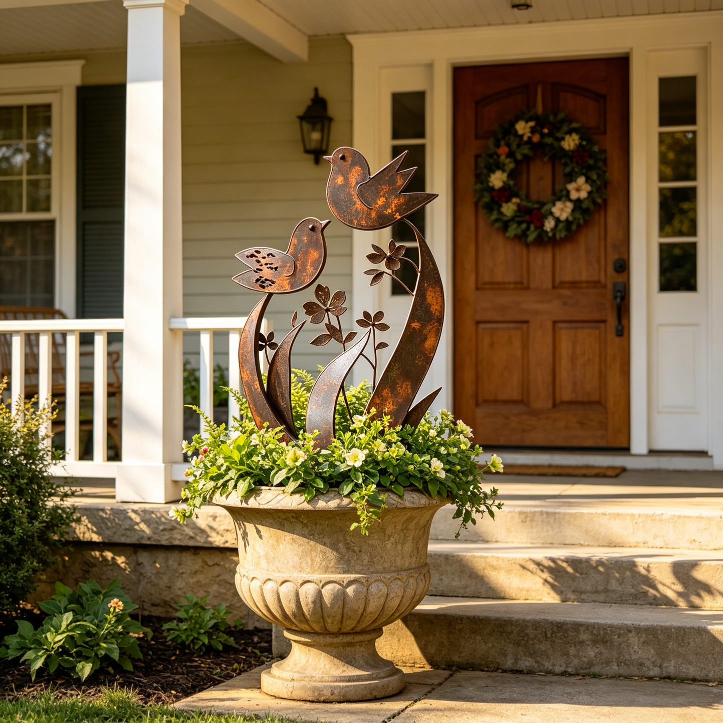 🦋🦋2026 Mother's Day Gifts 50% Off--💖🎁Bird & Wildflower Metal Garden Stake