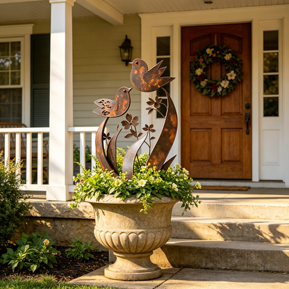 🦋🦋2026 Mother's Day Gifts 50% Off--💖🎁Bird & Wildflower Metal Garden Stake
