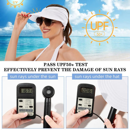 Foldable Women's  Sun Visor Hat